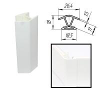 Угол 135 гр. 100 мм Белый (Ижевск)