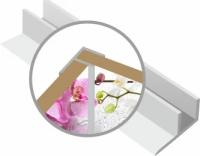 Планка угловая F белая