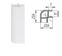 Угол 90 (внешний) 100 мм Белый (Ижевск)