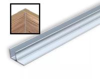 Планка КВАДРО угловая F матовая