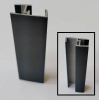 Угол 90 (универ) 100 мм Черный (Термопласт)