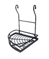 Полка угловая закругленная мини АХ_201 ЧЕРНЫЙ