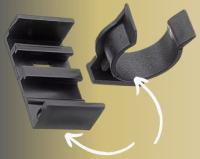 Клипса под ДСП черная усиленная Контур