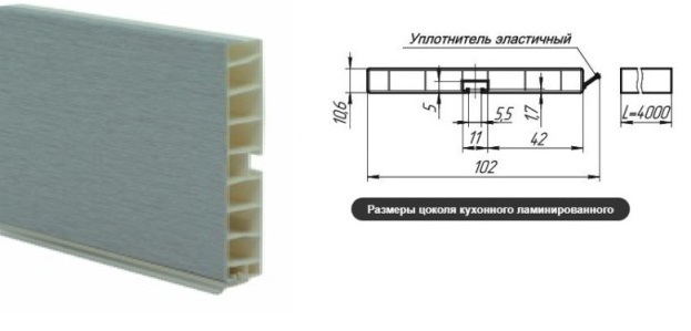 Цоколь 100 мм Титан (Ижевск)