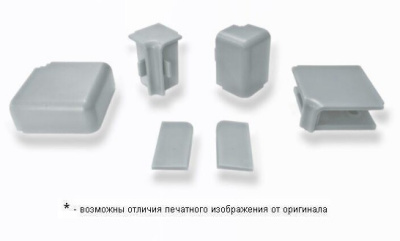 Комплект заглушек КВАДРО Серебро